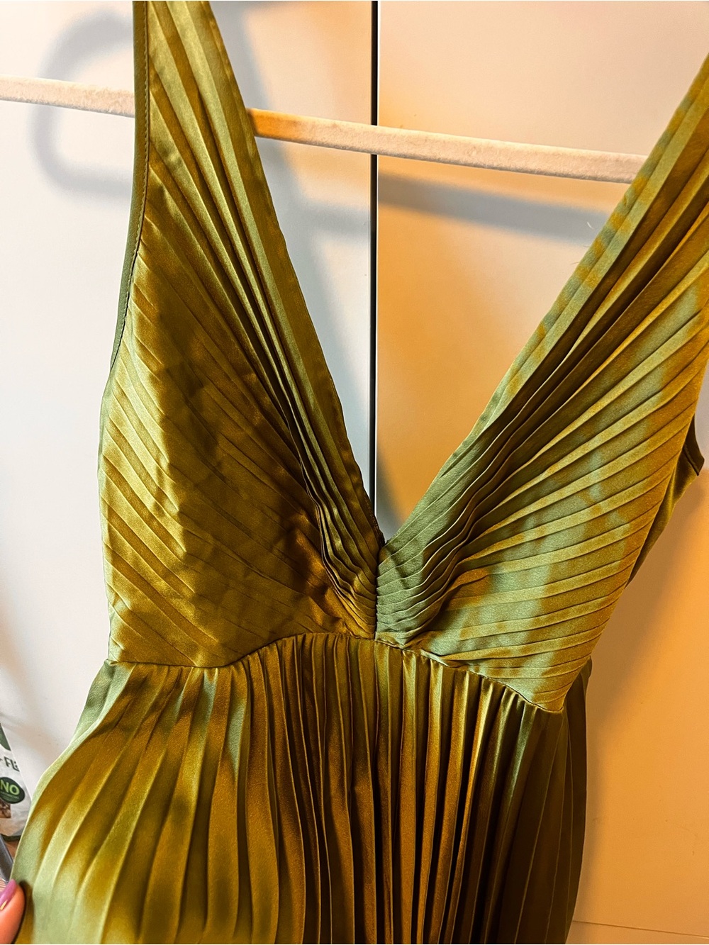 Abercrombie Pleated Mini Cocktail Dress in Green Size XS NWT - Picture 5 of 8